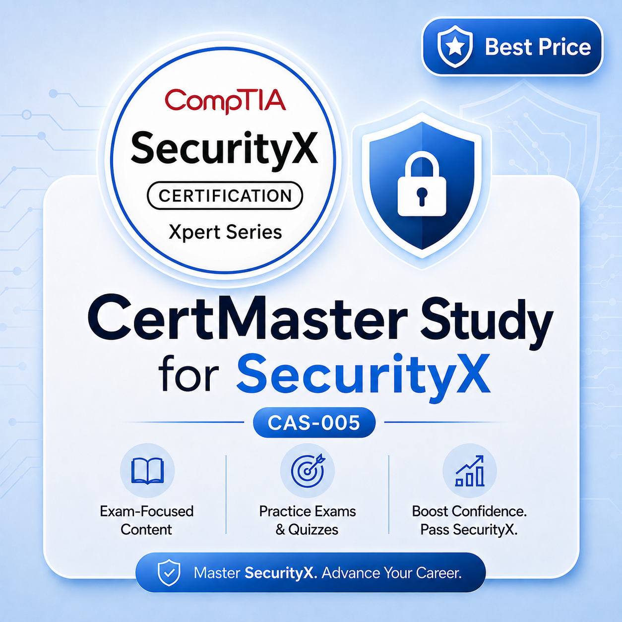 CompTIA SecurityX  CertMaster Study (Exam CS0-005) - 12-Month Access Code