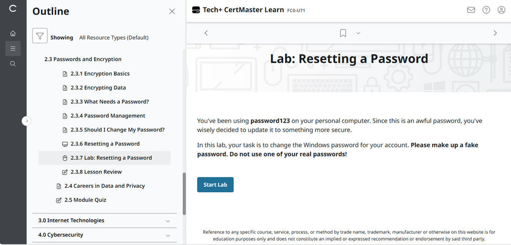 CompTIA CertMaster Learn Tech+ FC0-U71 - Individual License (12 Months Access)