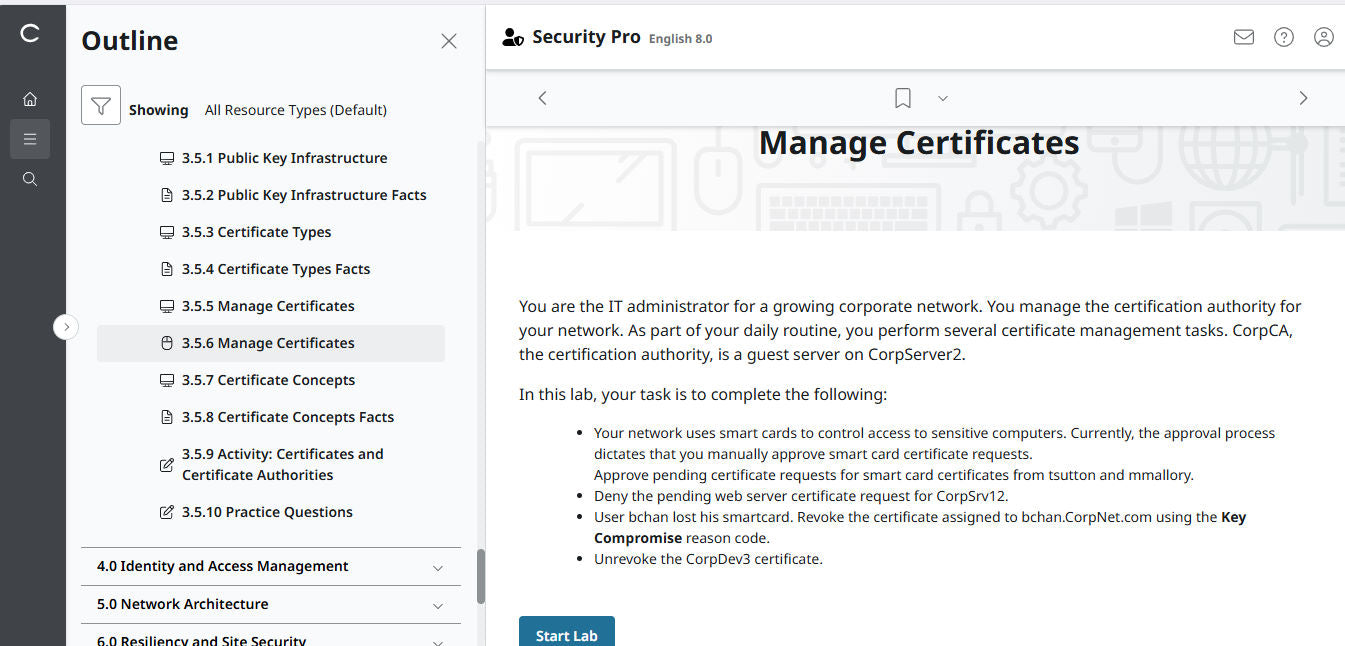 TestOut Security Pro for Security+ (SY0-701)